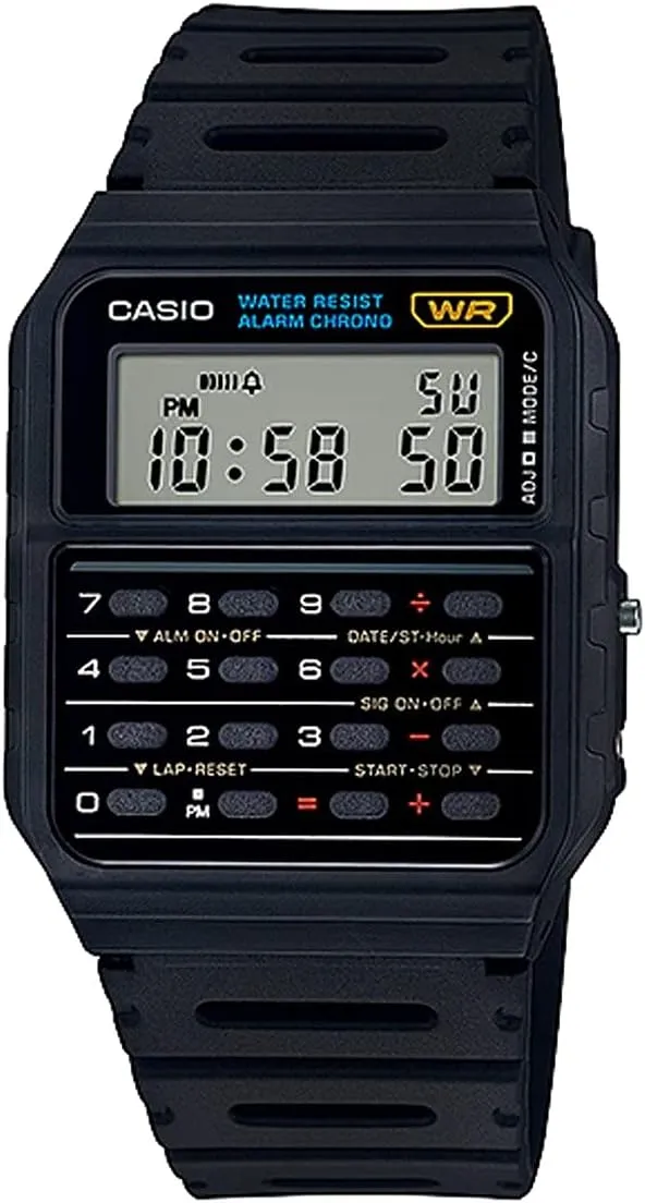 【新品未使用】レア 枠なしCASIO デジタル腕時計 ブラックCA-53W-1Z 楽天市場】CASIO / カシオ CALCULATOR カリキュレーター CA-53W-1 電卓ウォッチ 腕時計 メンズ レディース ユニセックス  デジタル【ネコポス発送・BOXなし】 : 時計倉庫TOKIA
