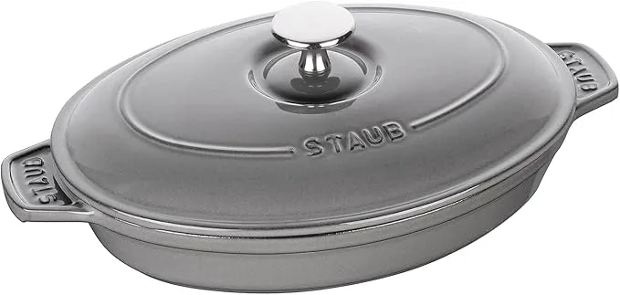 ストウブ(Staub) - オーバルホットプレート 23cm グレー 40509-581 の