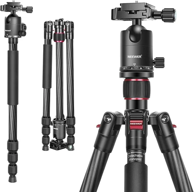 NEEWER - カメラ三脚一脚 168cm DSLRカメラ、ビデオカメラ用 360 NEEWER - カメラ三脚一脚 168cm DSLRカメラ、ビデオカメラ用 360