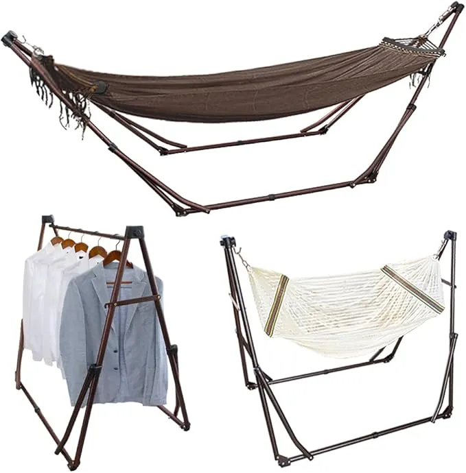 未開封 ハンモック MRG hammock 004 3way ハンガーラック 赤 MRG JAPAN ハンモック 自立式 室内 屋内 3way 折りたたみ