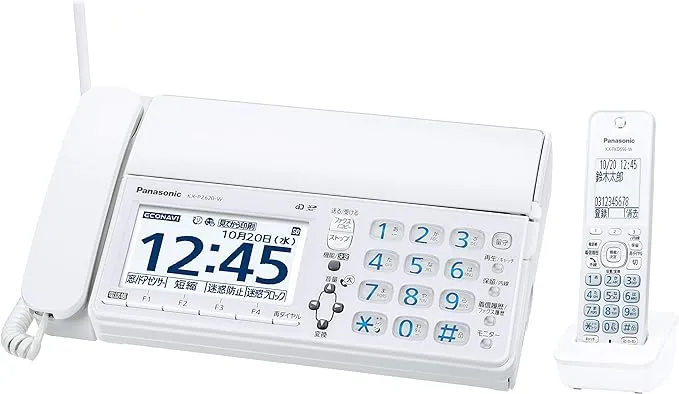 パナソニック デジタルコードレス普通紙ファクス KX-PD360DL-W 概要 デジタルコードレス普通紙ファクス（子機1台付き） KX-360DL