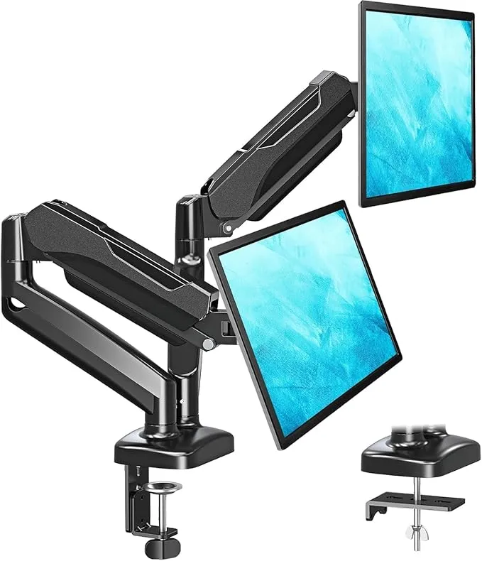 モニター　モニターアーム　2組　セット フレキシブル2面モニタースタンド2 | THANKO