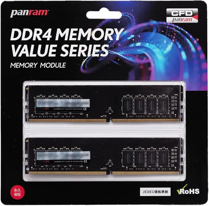CFD 　Panram　DDR4　（16G×2） CFD W4U2666PS-16GC19 [DDR4 PC4-21300 16GB 2枚組] 価格比較