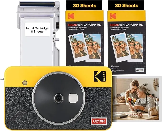 ダイタク インスタントフォト風ブロマイド2種セット KODAK - Mini Shot 2 レトロ 4PASS 2-in-1インスタントカメラ