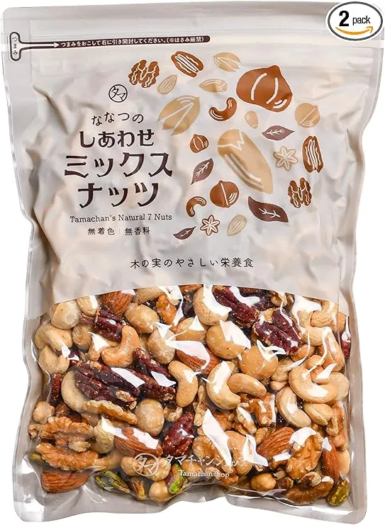 タマチャンショップ - ななつのしあわせミックスナッツ 1kg(500g×2袋) の評価 | SHOPSTAFF