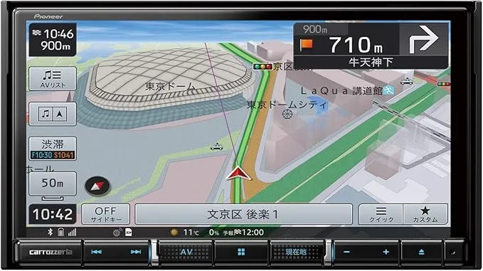 楽ナビ　AVIC-RZ711 ナビ　美品 AVIC-RZ711【付属品新品】Carrozzeriaカロッツェリア楽ナビ