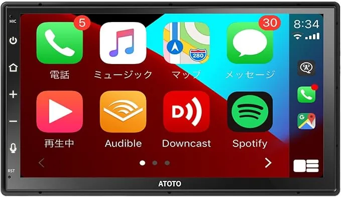 ATOTO - P909PR1X Androidナビ 9インチ QLED ポータブルナビ の