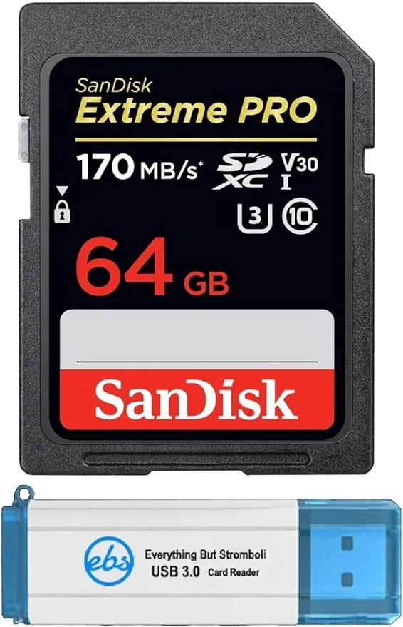SanDisk - 64GB Extreme PRO SDXC UHS-I SDメモリーカード SDSDXXY 