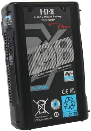 s*a様 IDX DUO-C98P Vマウントリチウムイオンバッテリー(98Wh IDX DUO-C98P PD規格対応 Vマウントタイプリチウムイオン
