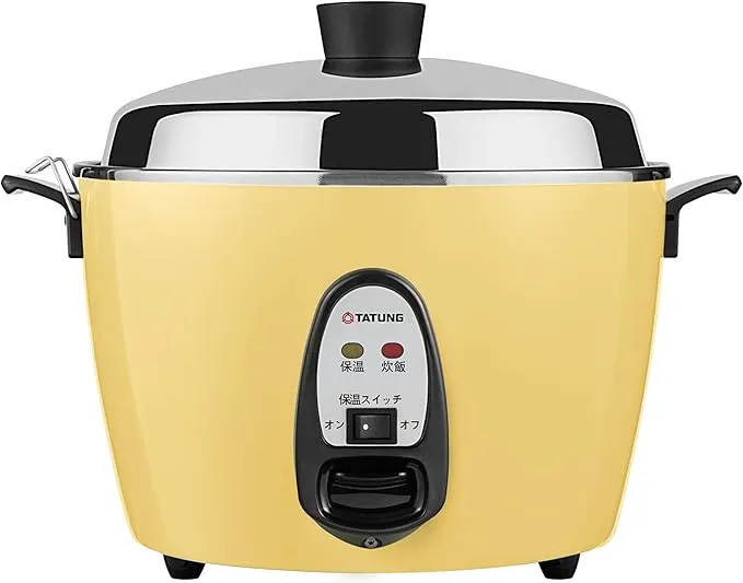 TATUNG - 大同電鍋(電気釜) 炊飯器 10合 外鍋ステンレス製ーきはだ色ー