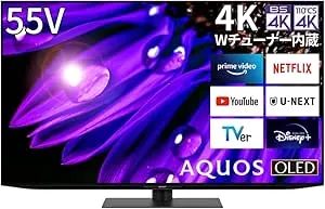 シャープ55V型 有機ELAQUOS OLED 4T-C55EQ1 4K Amazon.co.jp: シャープ 55V型 有機EL テレビ AQUOS OLED 4T