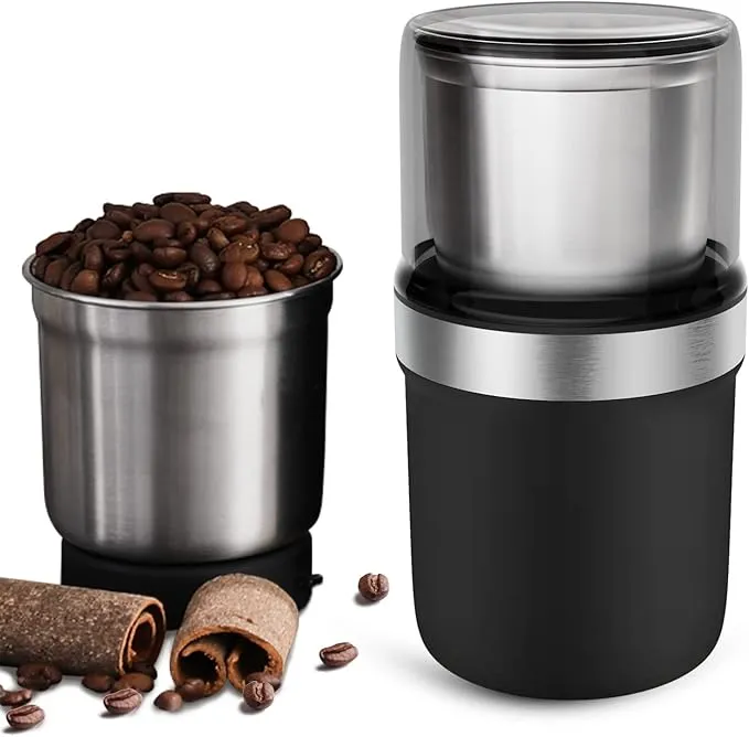 １台多役 超静音 水洗浄分離設計 コーヒーミル３００W BESROY - コーヒーミル 電動 カッター 粉末 コーヒー豆 ひき機 水洗い