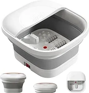 GOQRAQ - フットバス 保温機能付き 足湯 折りたたみ式フットバス 電動