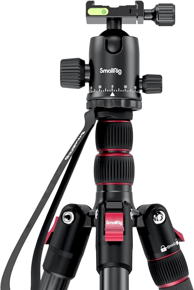 SmallRig 三脚 一眼レフ 三脚 コンパクト アルミ 360° SmallRig ミニ三脚 一眼レフカメラ三脚 コンパクト アルカスイス