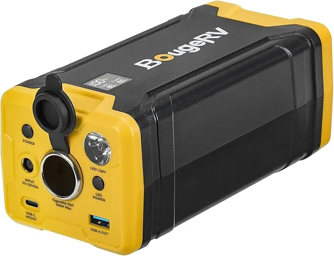 BougeRV 220Wh ポータブル電源 Amazon.co.jp: BougeRV 220Wh ポータブル電源 50W ソーラー