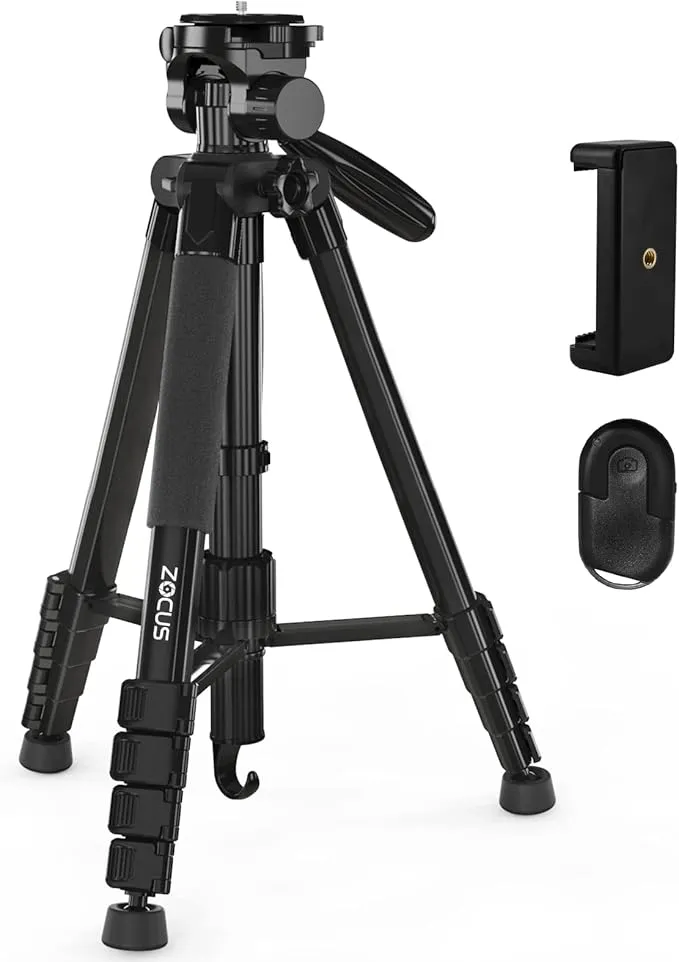 三脚 リモコン付き 一脚可変式 全高1900mm 脚径26mm 5段一眼レフ ZOCUS - 三脚 リモコン付き 一脚可変式 全高1900mm 脚径26mm 5段 3Way