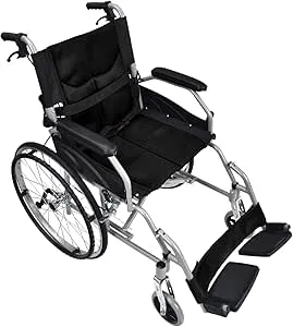 Kaitou - 車椅子 軽量 折りたたみ アルミ製 介助ブレーキ付き