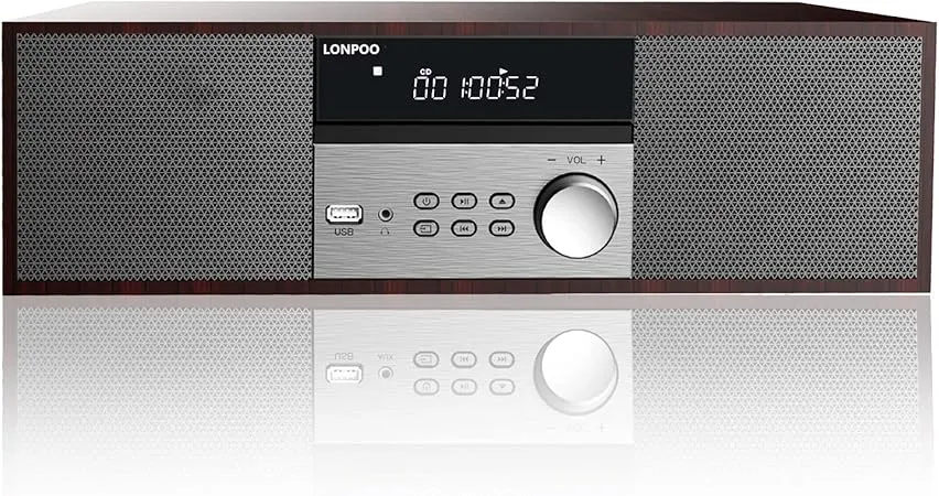 LONPOO CDステレオシステム LP-816 LONPOO LP-816 ホームステレオシステム Vintage マイクロ