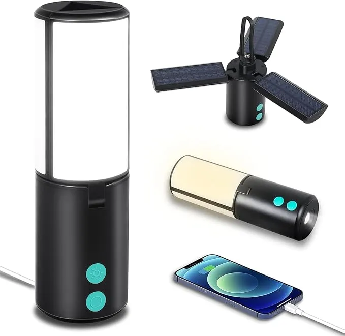 EXTEDRG - LEDソーラーランタン キャンプランタン ソーラーライト USB