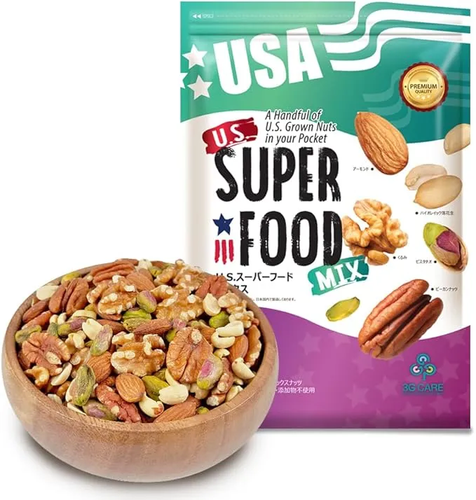 3G CARE - U.S.スーパーフード5種ミックスナッツ 素焼き (アーモンド
