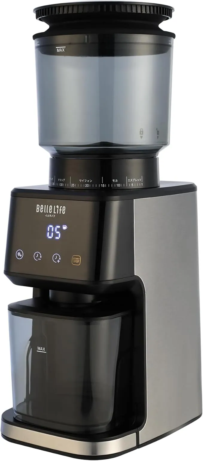 BelleLife - BelleLife 電動コーヒーミル コーヒーグラインダー コーン