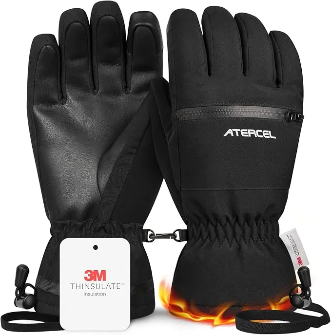 Vihir - Vihir スキーグローブ 冬用 スポーツグローブ アウトドア防風