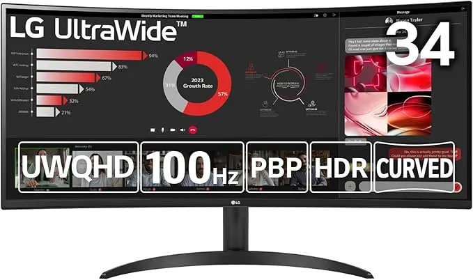LG 34WR50QC 34インチ曲面型ウルトラワイドモニター 公式】 LG 21:9 ウルトラワイドモニター - 34WR50QC-B | LG JP