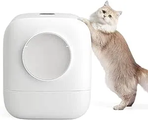 Gulcircle - 猫 トイレ 猫トイレ 自動 自動ネコトイレ 内蔵バッテリー