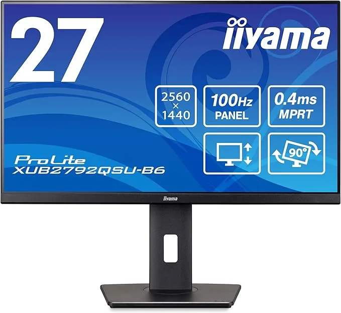 iiyama XUB2796QSU 27型 IPS 2560×1440 WQHD iiyama - XUB2792QSU-B6 27インチ WQHD IPS方式 モニター の評価