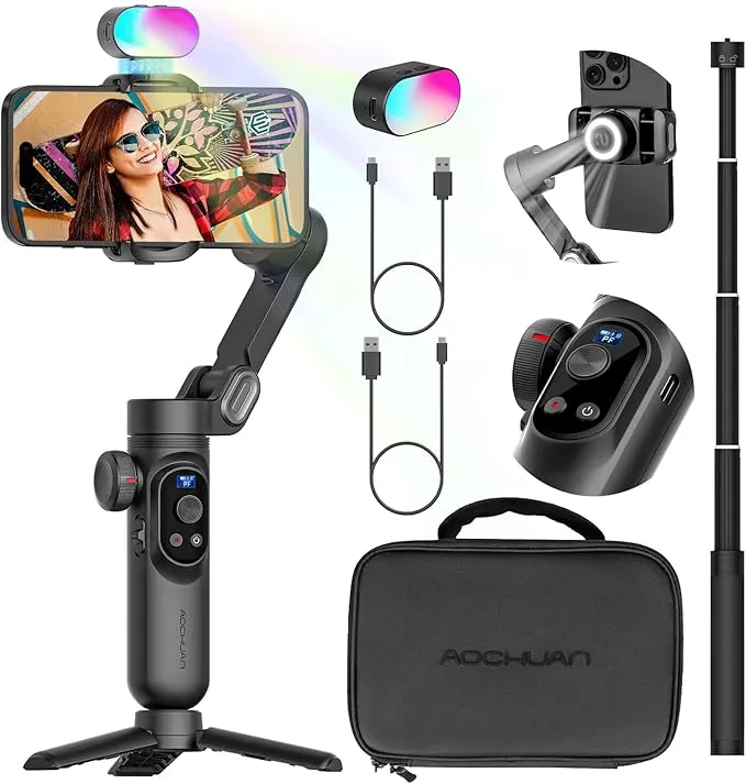 ほぼ未使用品　【SmartXpro】スマートフォン ジンバル AOCHUAN Amazon.co.jp: AOCHUAN SMART X スマホ用3軸ジンバル折りたたみ