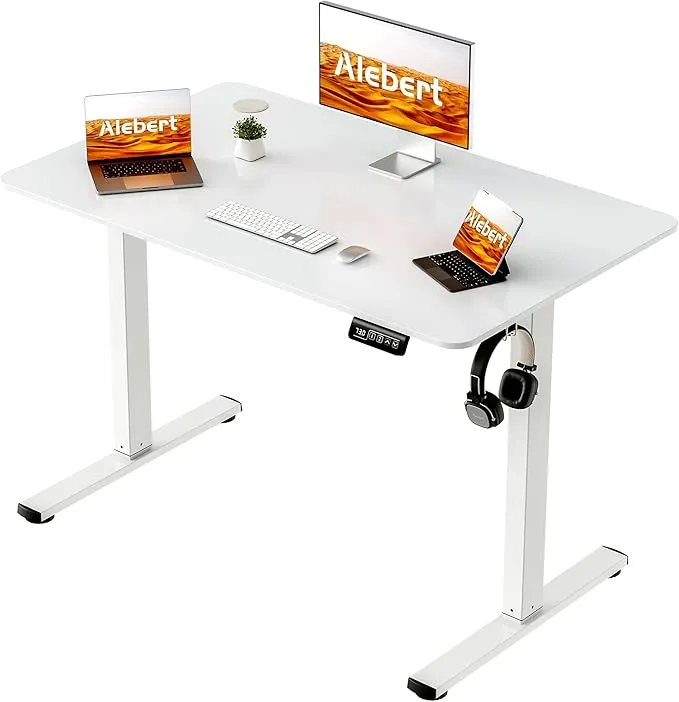 【新品未使用品】Alebert 電動式 電動昇降デスク 100cm Amazon.co.jp: 電動式 昇降デスク メモリー機能付き 人間工学