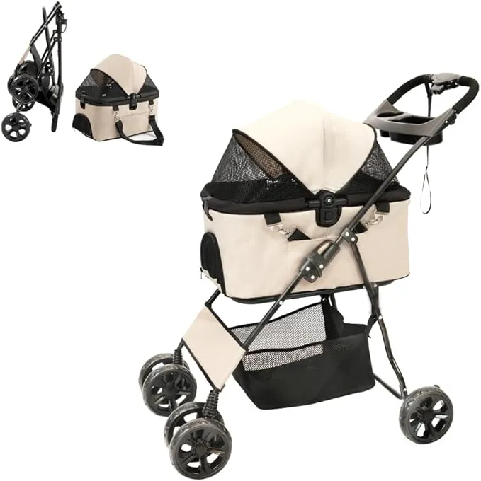 MOTASAN - ペットカート 分離型 分離両用 多頭 折りたたみ 収納