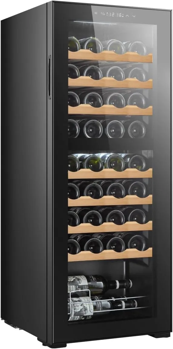 Besson ワインセラー 28本収納　コンプレッサー方式　上下別で温度設定可能 Besson ワインセラー 28本収納 スチール棚 家庭用 業務用