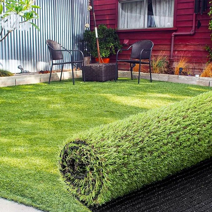 HERFIG - 人工芝 ロール 芝丈20mm 1mx10m 透水タイプ 防草シート 芝生