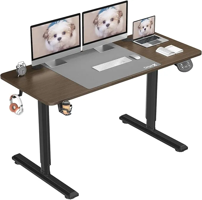 お洒落なナチュラル昇降デスク引き出スタンディングデスク電動上下昇降幅140奥60 Amazon | Dripex 電動昇降デスク 幅140cm 組立簡単 オフィスデスク