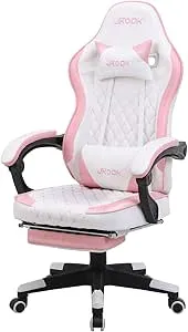 JKOOK - ゲーミングチェア オットマン付き 多機能 連動ひじ掛け ゲーム