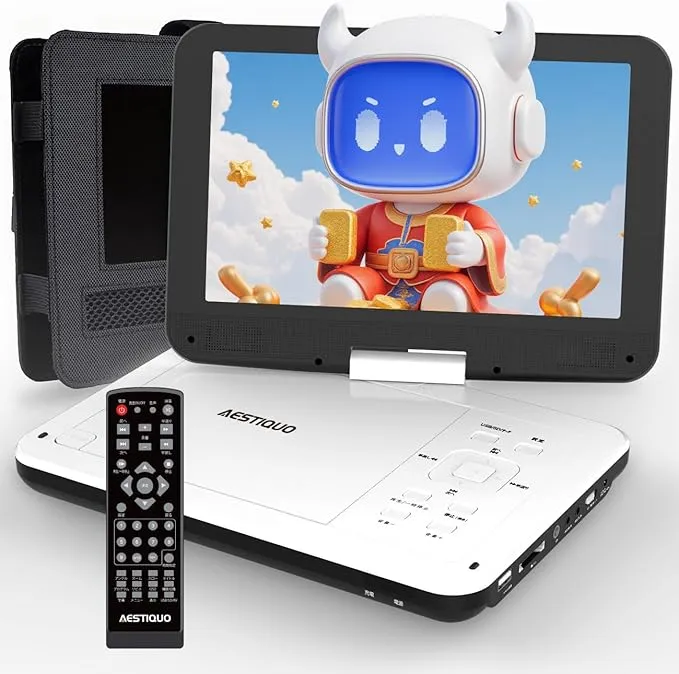 AESTIQUO PD101 ポータブルDVDプレーヤー Aestiquo PD101 ポータブルDVDプレーヤー 15.6インチ｜目保護