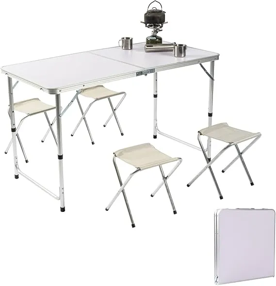 BEIKEMALL - アウトドア テーブル チェア セット キャンプ テーブル