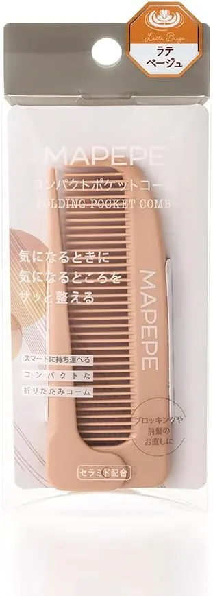 マペペ - コンパクトポケットコーム〈ラテベージュ〉 の評価 | SHOPSTAFF