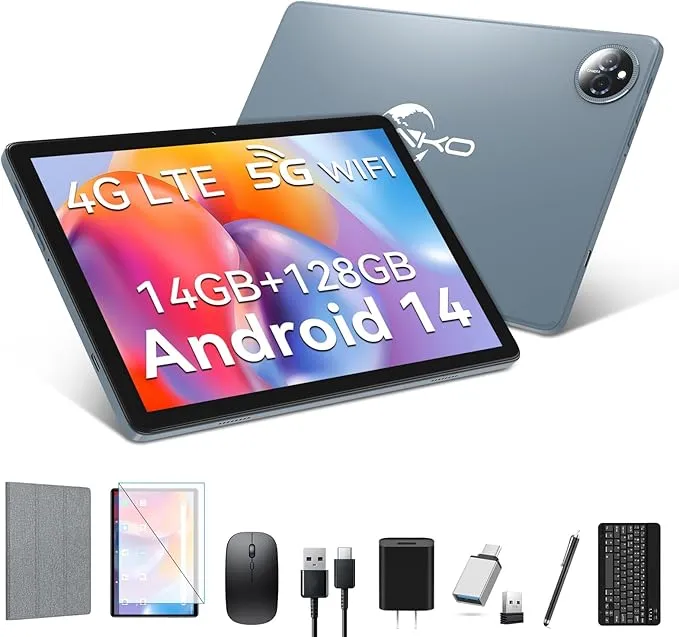 ZONKO - タブレット 10 インチ 2024 最新 Android 14 タブレット