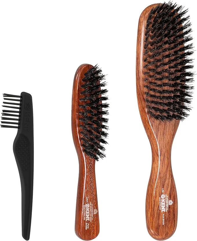 GB KENT - ミディアムブリッスルヘアブラシ & ハンドバッグサイズ