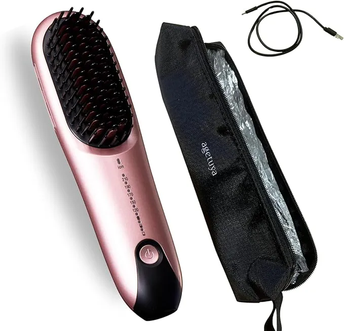 AGETUYA(アゲツヤ) - コードレスミニブラシアイロンプラス AG-0005-P