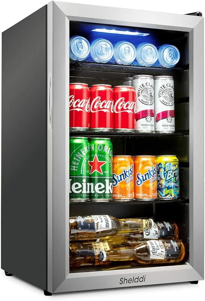 Shelddi - ミニ冷蔵庫 小型 23L 静音 一人暮らし 1ドア ペルチェ式