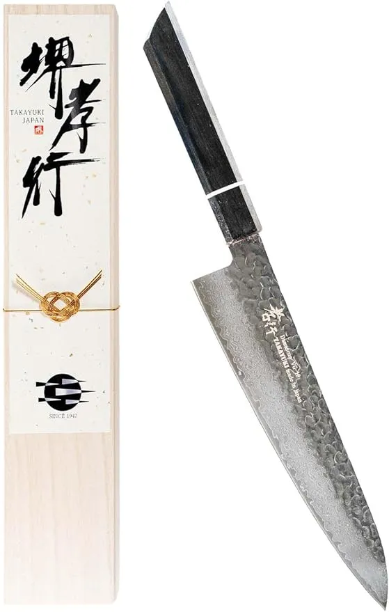 堺孝行 - 閃黒 ダマスカス 牛刀 包丁 210mm V金10号 vg10 万能包丁 33