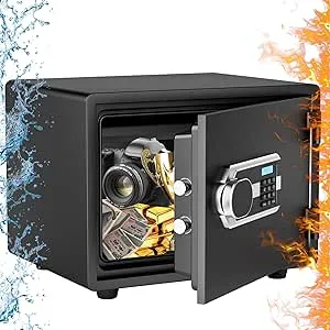 SHSASAO - 耐火金庫 1時間 耐火 耐水 大型 超重量40KG 金庫 家庭用 UL