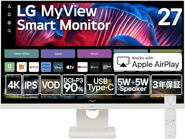 LG - LG MyView Smart Monitor 27SR73U-W の評価 | SHOPSTAFF 
