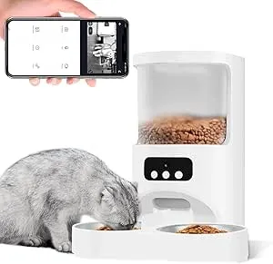 JITTEN - 自動給餌器 猫 犬 キャットフード カメラ付き スマート自動