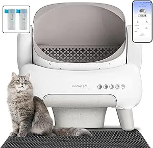 Gulcircle - 猫 トイレ 猫トイレ 自動 自動ネコトイレ 内蔵バッテリー