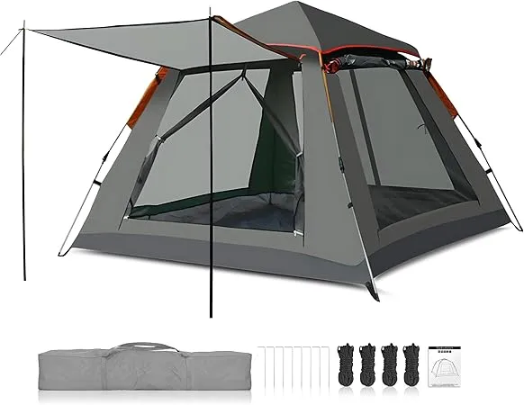 NINEHILLS(ナインヒルズ) - ワンタッチ ロッジ型テント ファミ