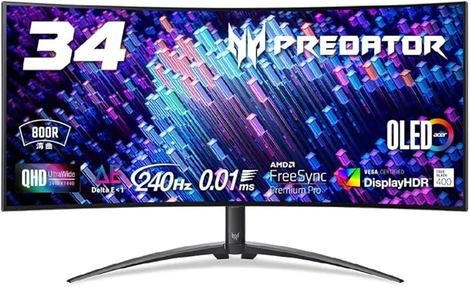 Acer - Predator ゲーミングモニター X34Xbmiiphuzx の評価 | SHOPSTAFF